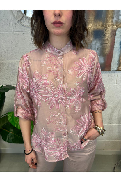 METOO Camicia ricamata Metoo Rosa