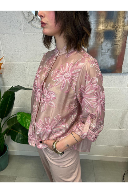 METOO Camicia ricamata Metoo Rosa