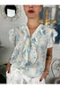 camicia smanicata fantasia con rouge metoo 5613 24177925