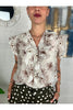 camicia smanicata fantasia con rouge metoo 5613 28396940