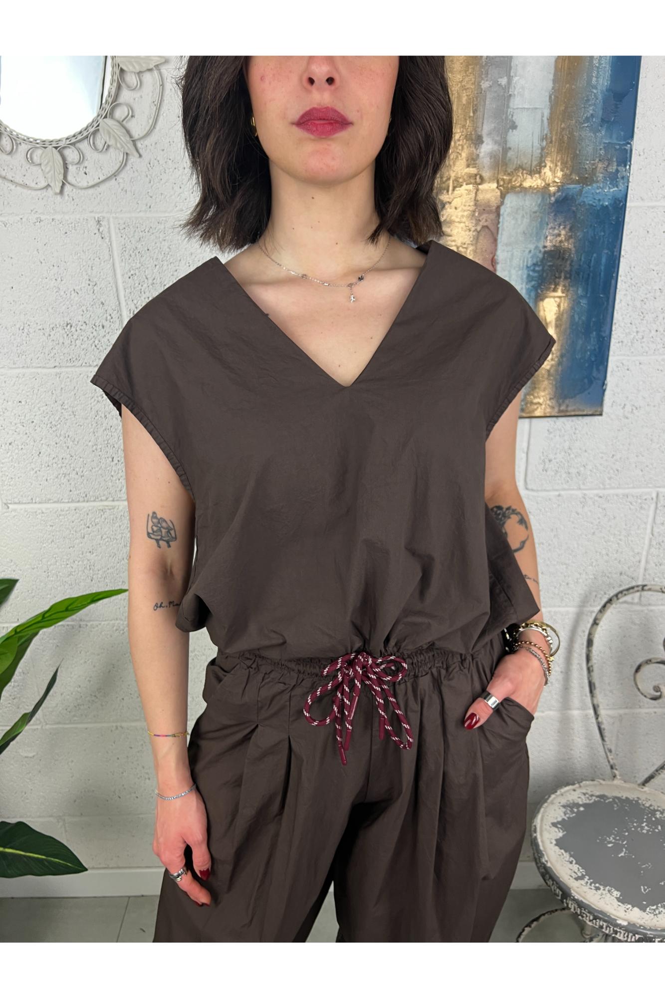 METOO Casacca con laccetto Metoo Cacao