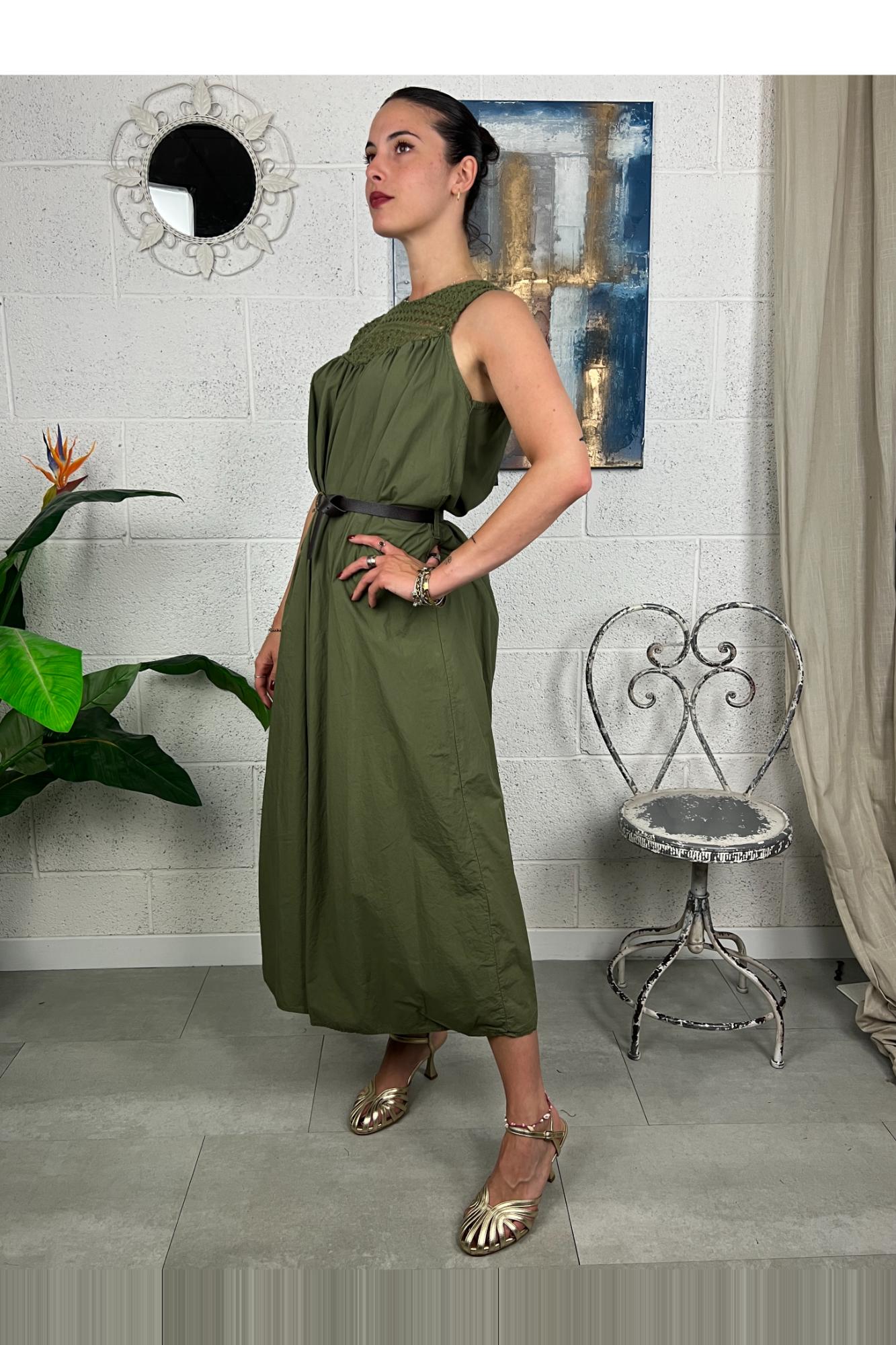METOO abito tela paracadute Metoo Verde