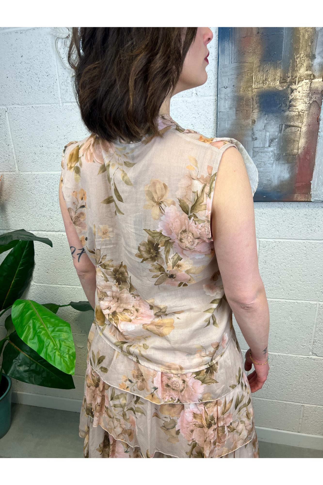 METOO Camicia smanicata con voila Metoo Rosa