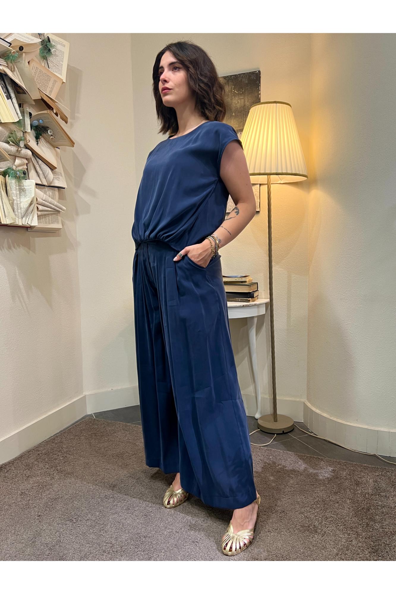 METOO Pantalone ampio Metoo Blu