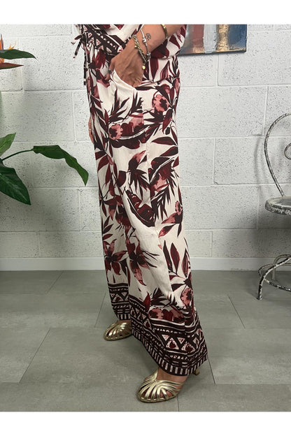 METOO Pantalone fantasia Metoo Vino