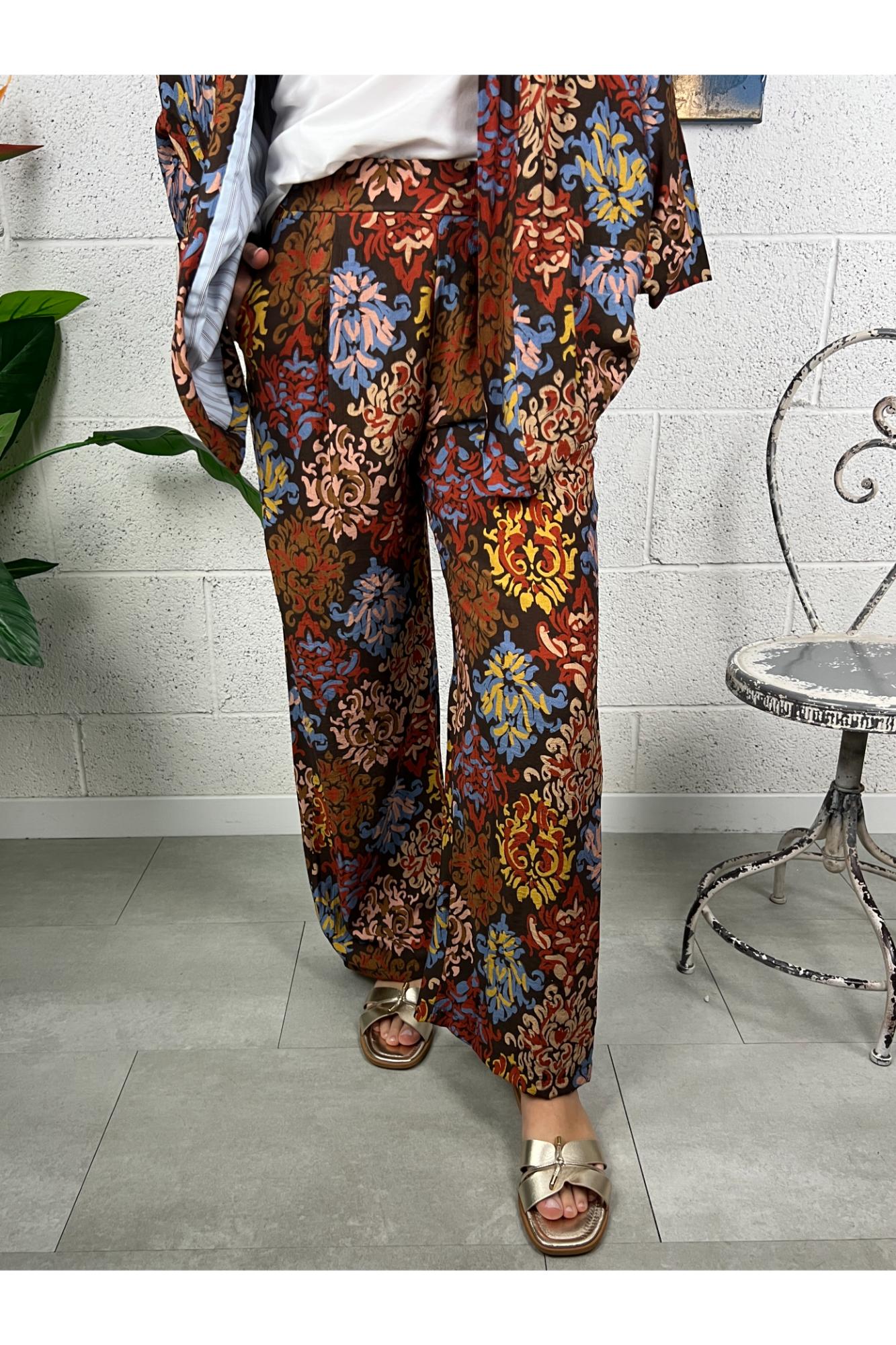 METOO pantalone fantasia Metoo Moro