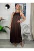 abito lungo in satin metoo 9506 20128050