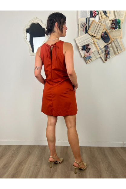 METOO Abito corto svasato Metoo Arancio