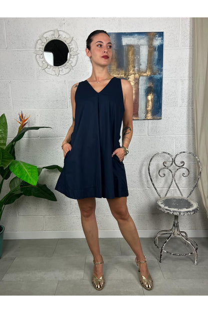 METOO Abito corto svasato Metoo Blu