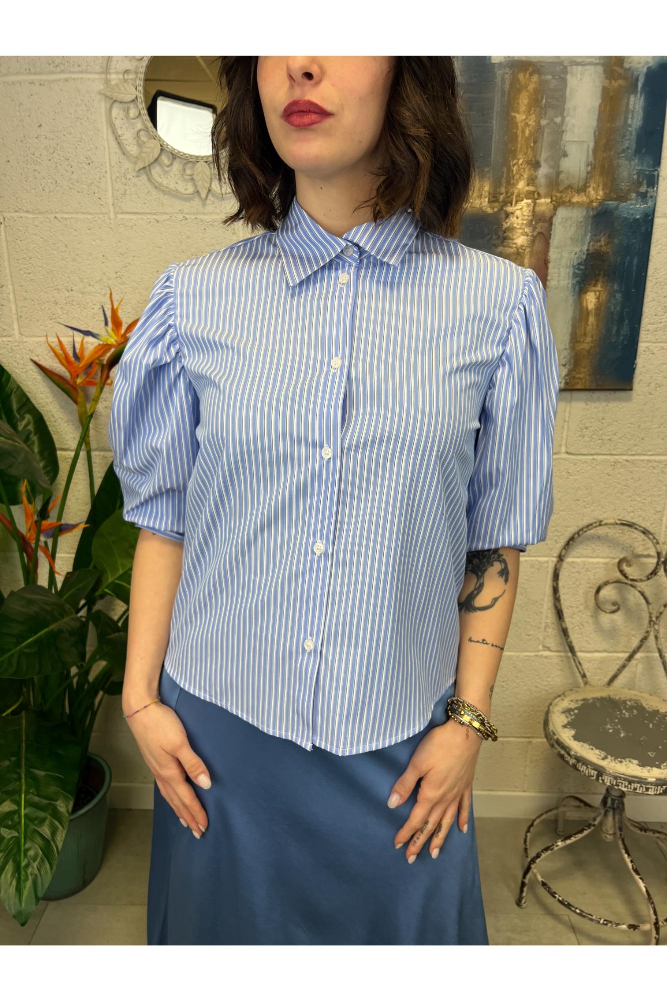 METOO amicai rigata Metoo Celeste