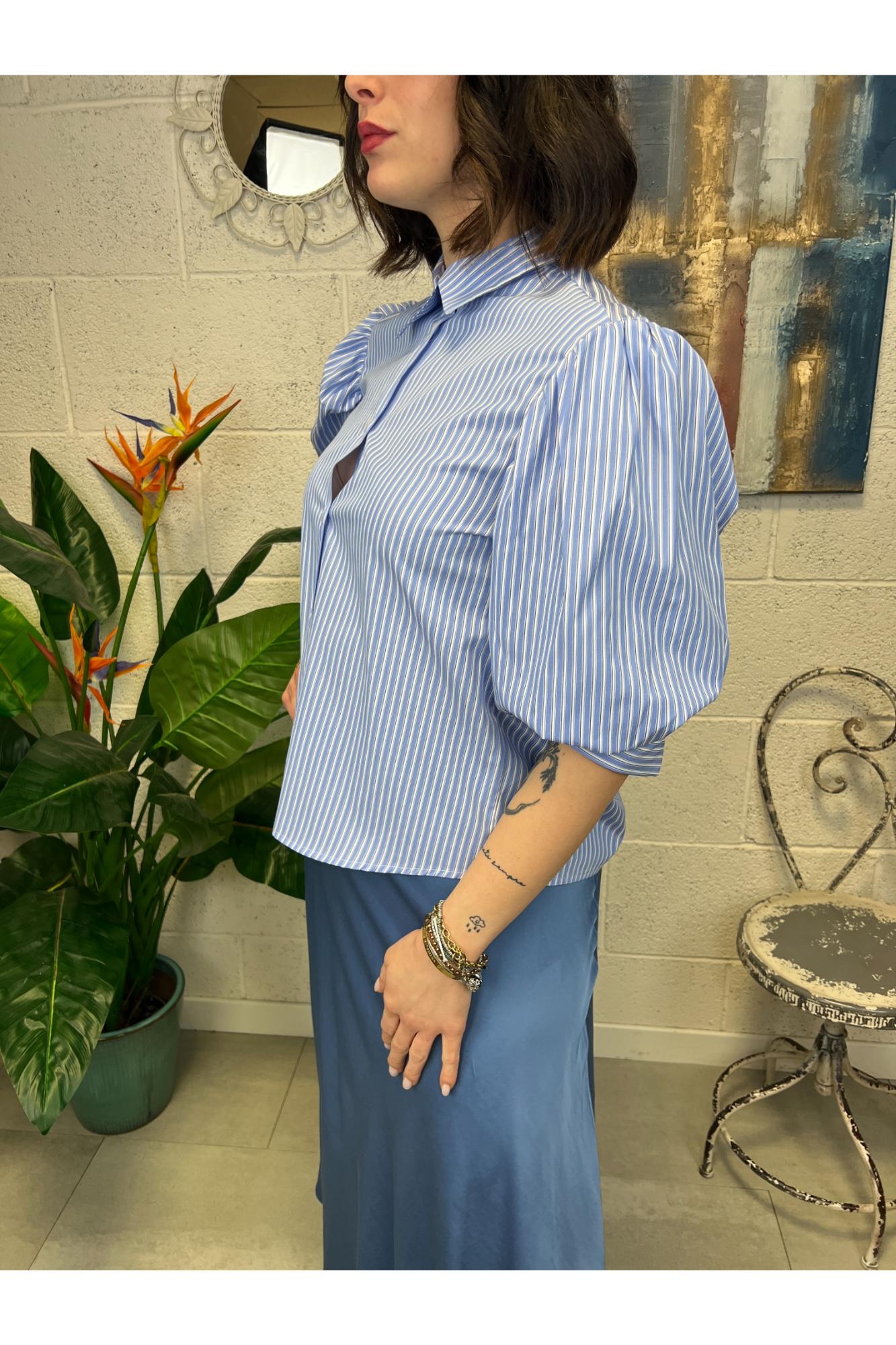 METOO amicai rigata Metoo Celeste