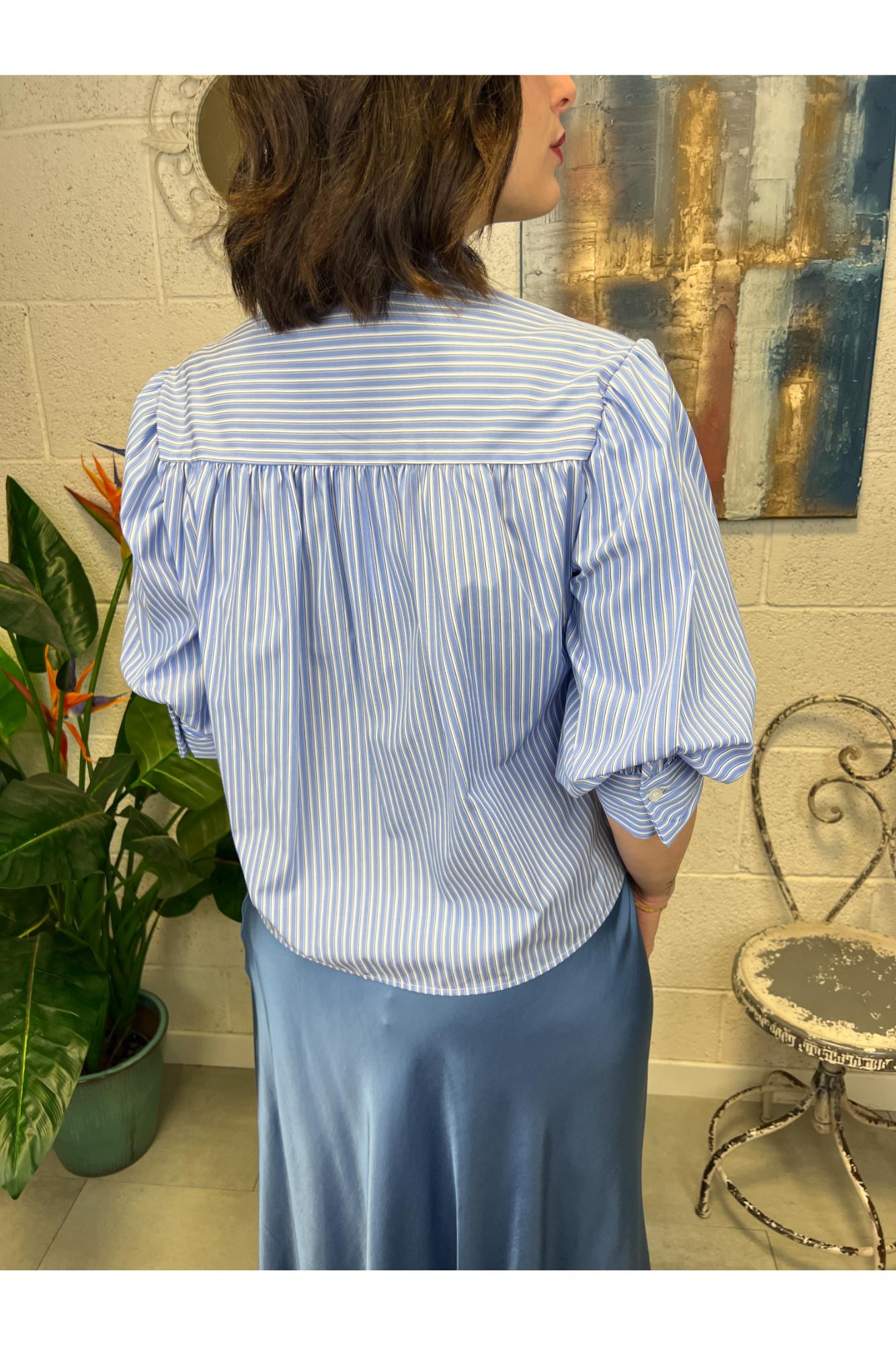 METOO amicai rigata Metoo Celeste