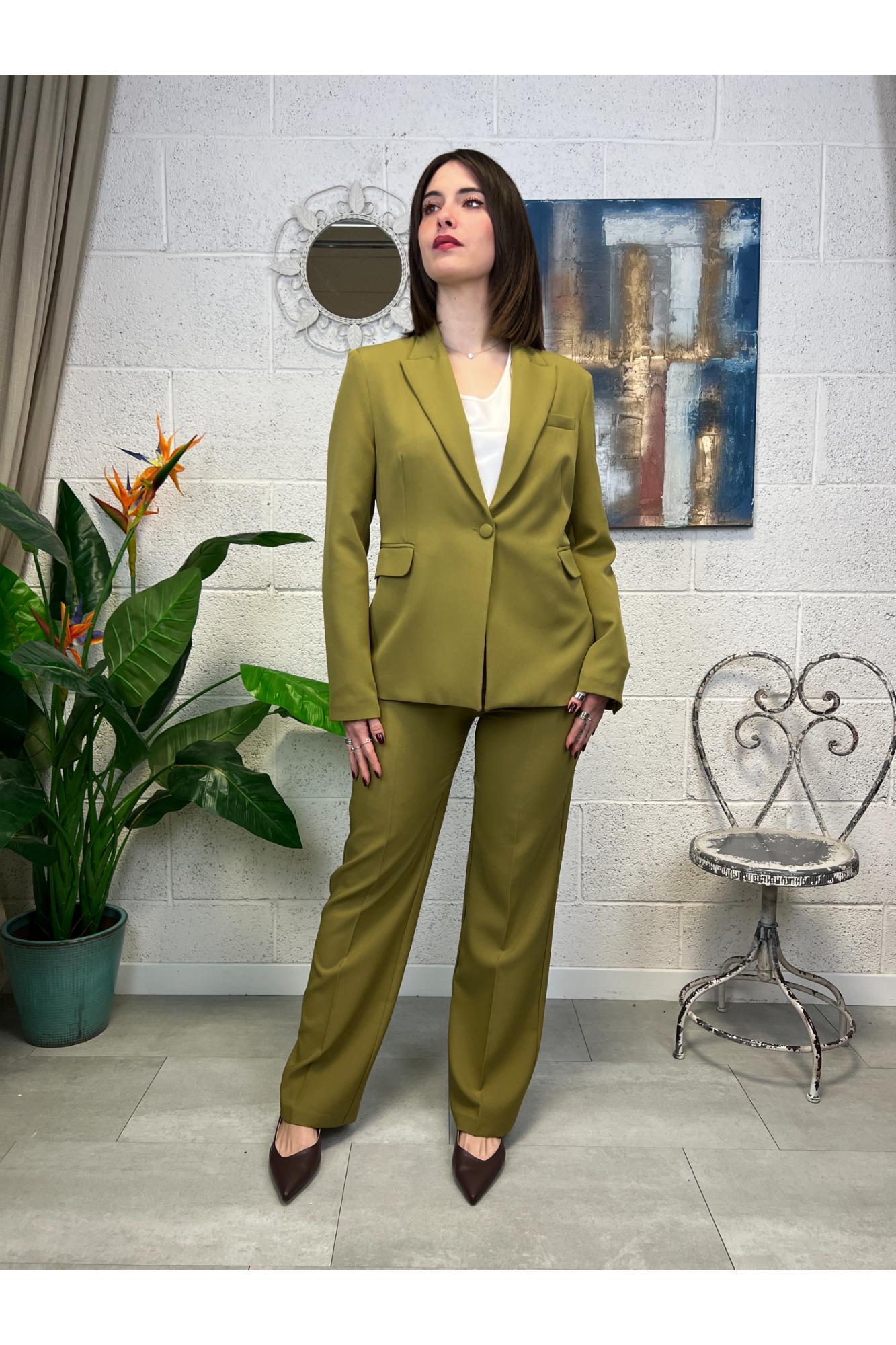 METOO Tailleur giacca e pantalone Metoo Olio