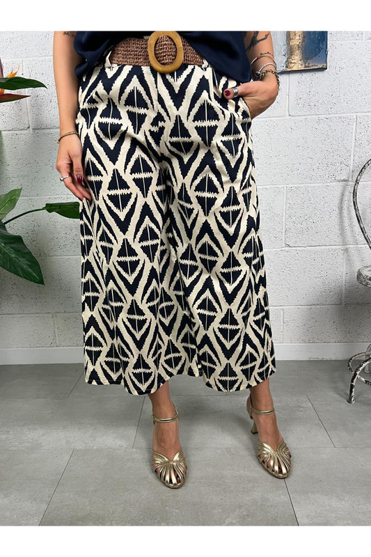 METOO Pantalone corto fantasia Metoo Nero