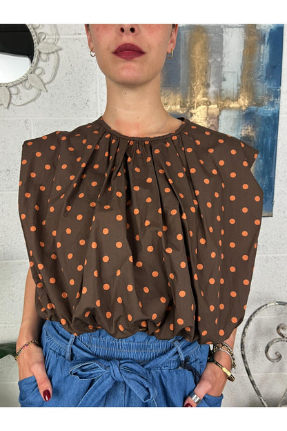 METOO Maglia corta a pois Metoo Moro