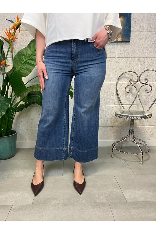 METOO Jeans palazzo 3/4 Metoo Denim