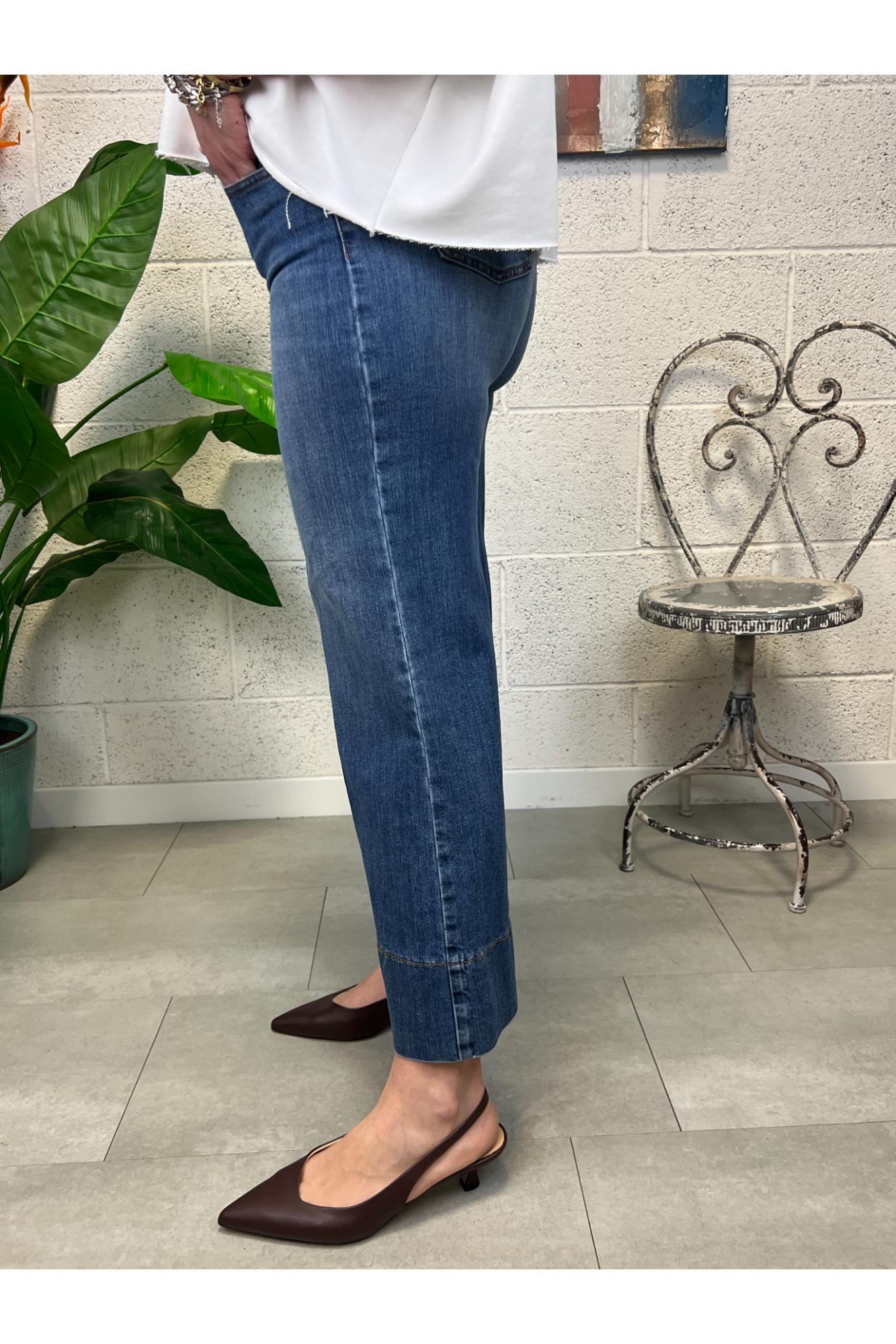 METOO Jeans palazzo 3/4 Metoo Denim