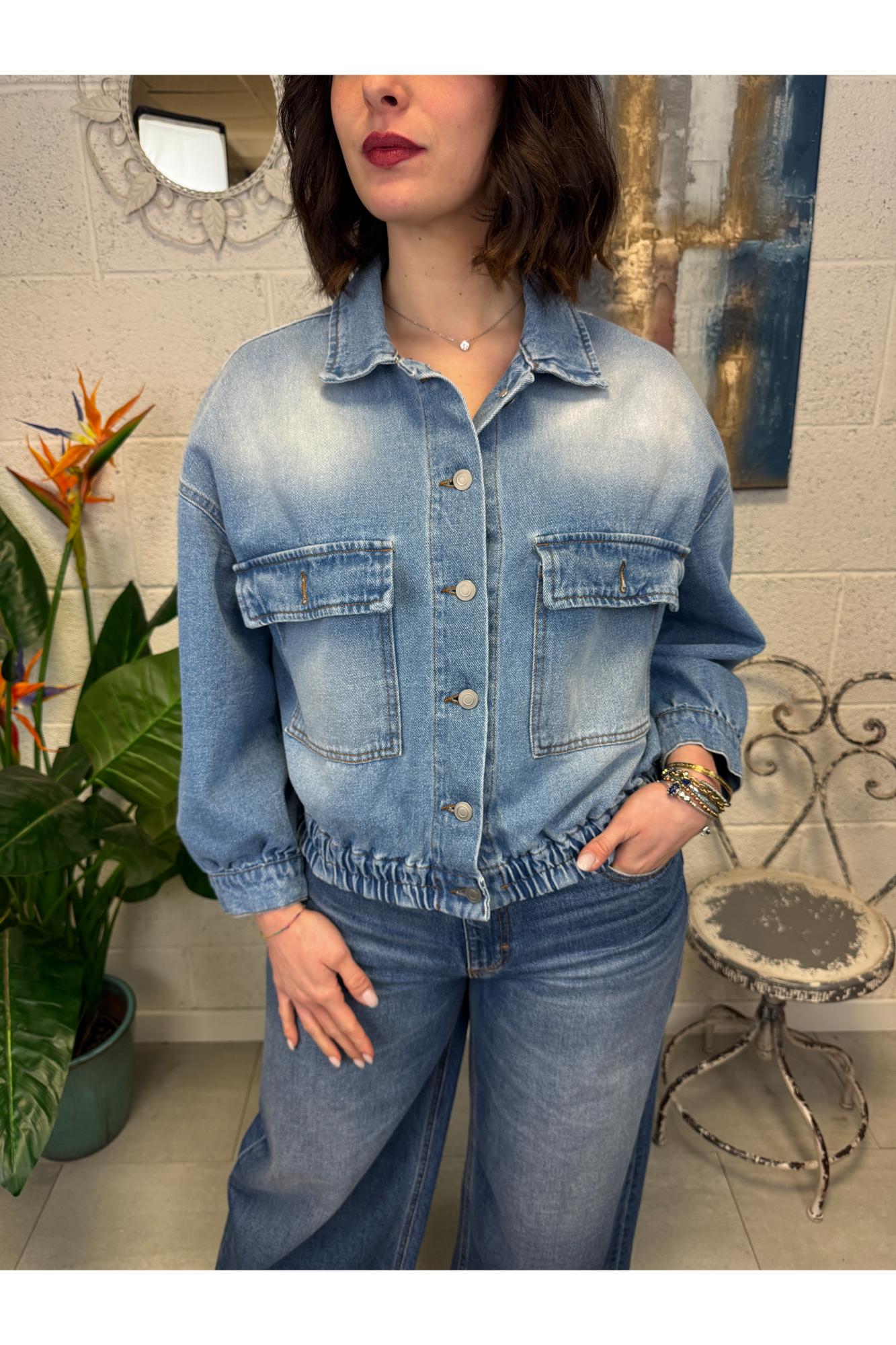 METOO Giubbino di jeans over Metoo Denim