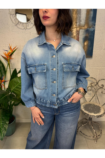 METOO Giubbino di jeans over Metoo Denim