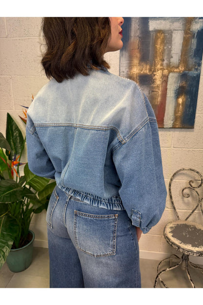 METOO Giubbino di jeans over Metoo Denim