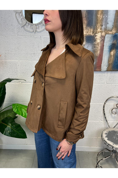 MOTEL trench scamosciato Motel Cognac