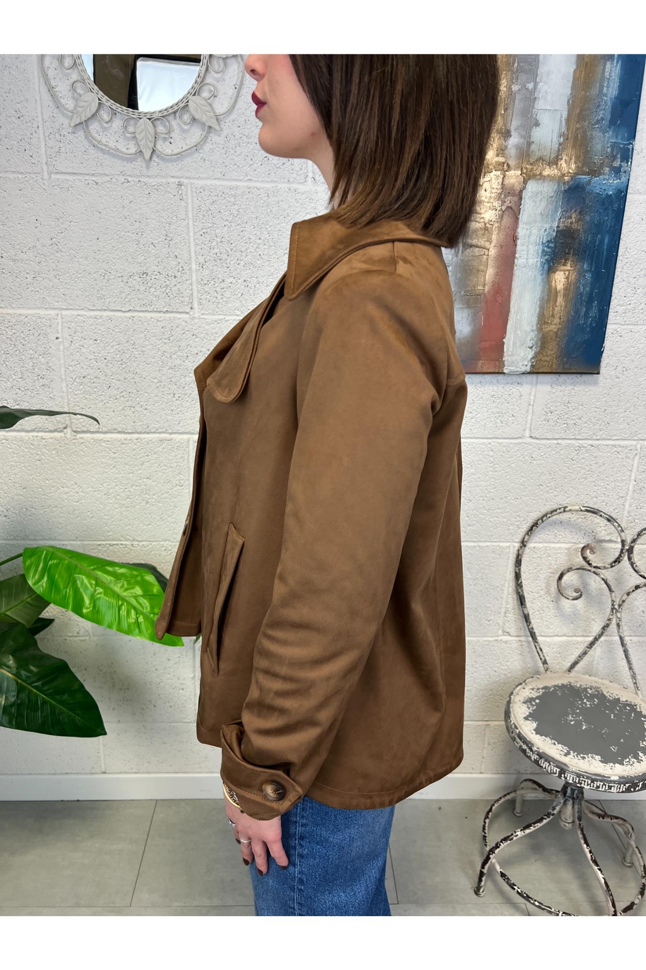 MOTEL trench scamosciato Motel Cognac