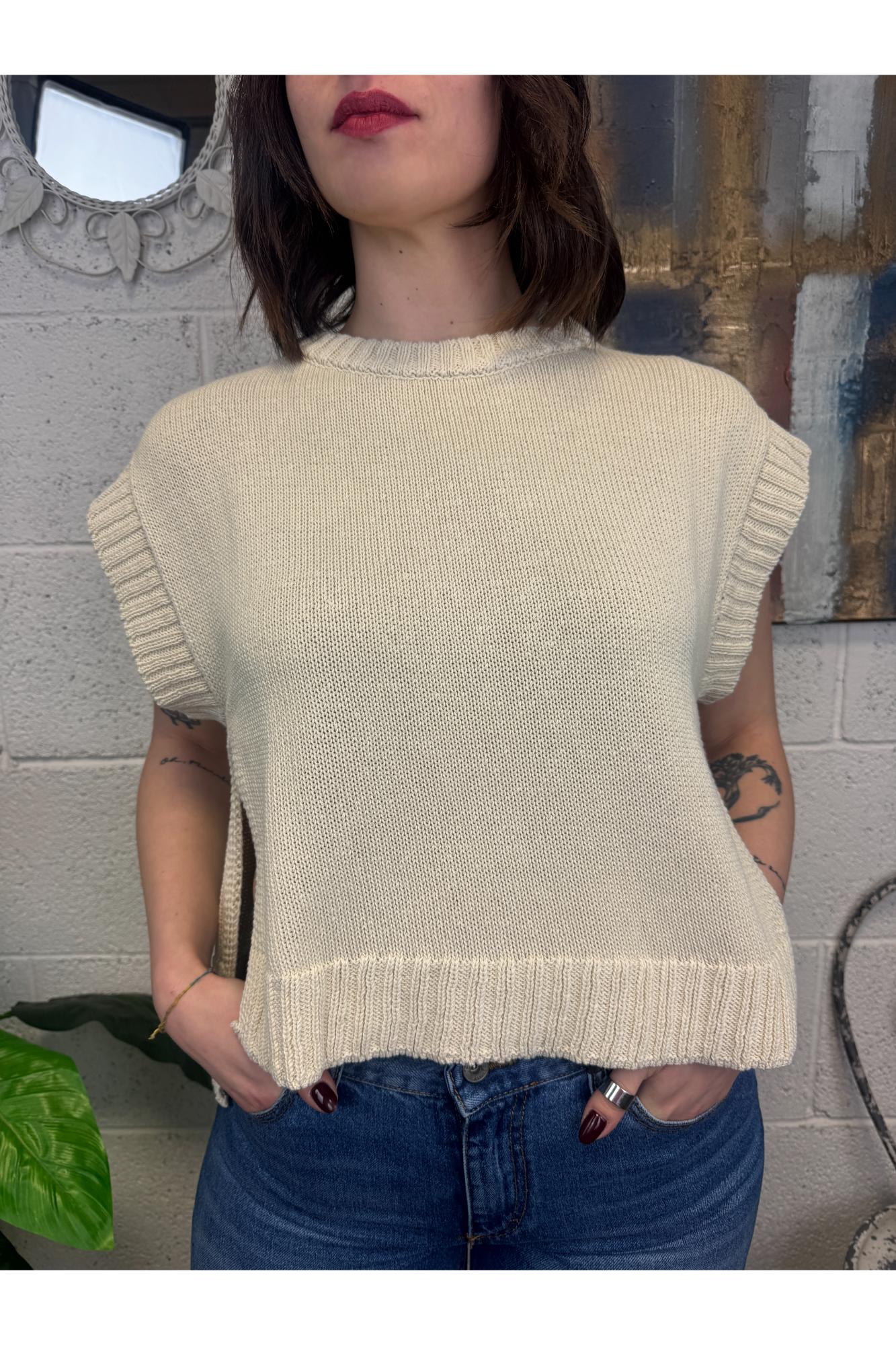 MOTEL gilet di filo Mote Burro