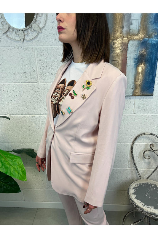 MOTEL Giacca monopetto Motel Rosa