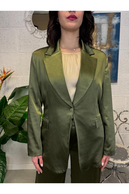 MOTEL Giacca lucida Motel Verde