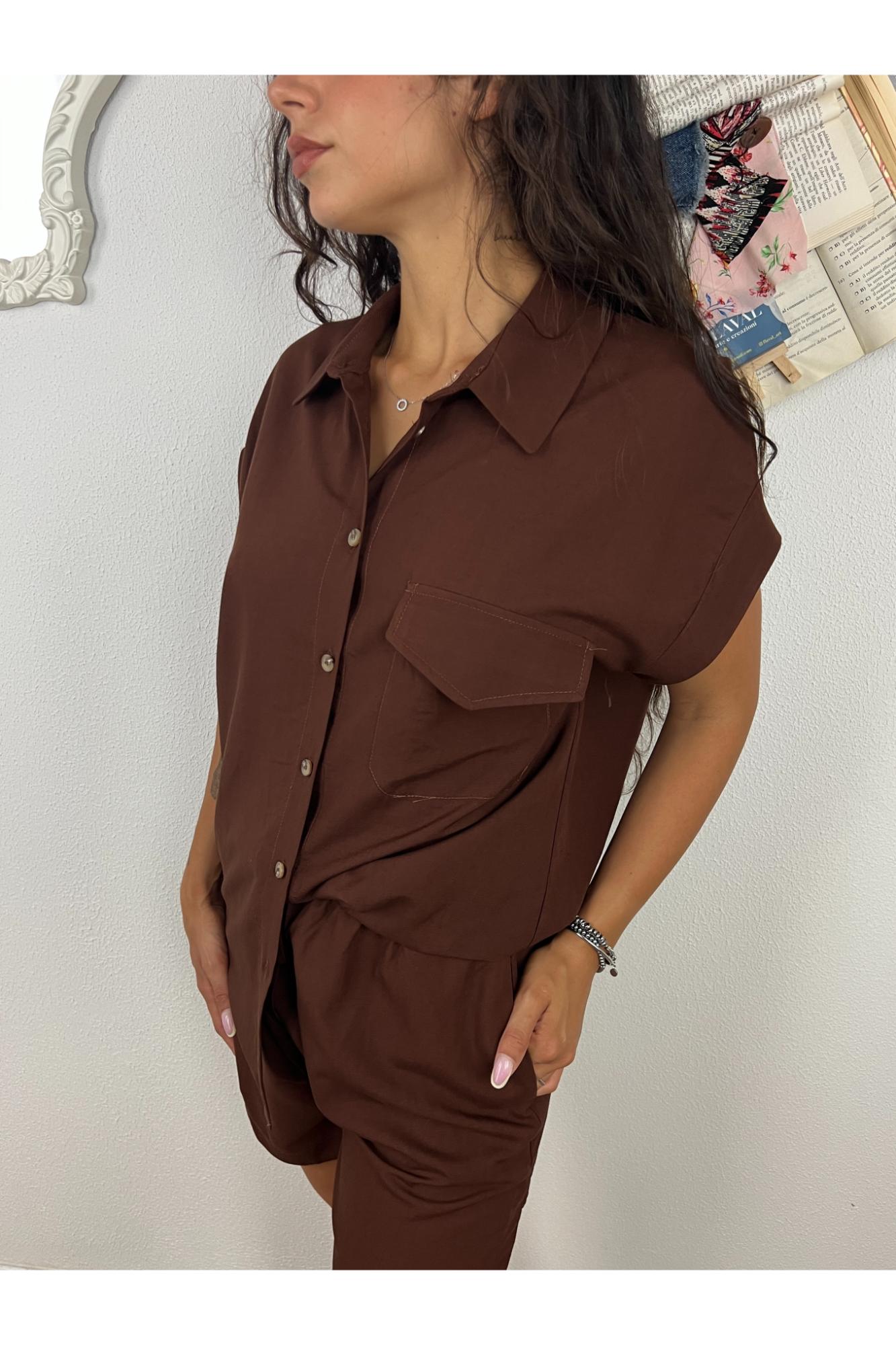 MOTEL Completo casacca e short Motel Moro