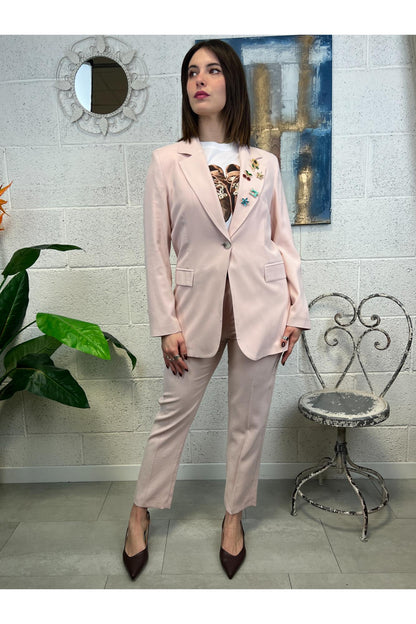 MOTEL Pantalone slim Motel Rosa