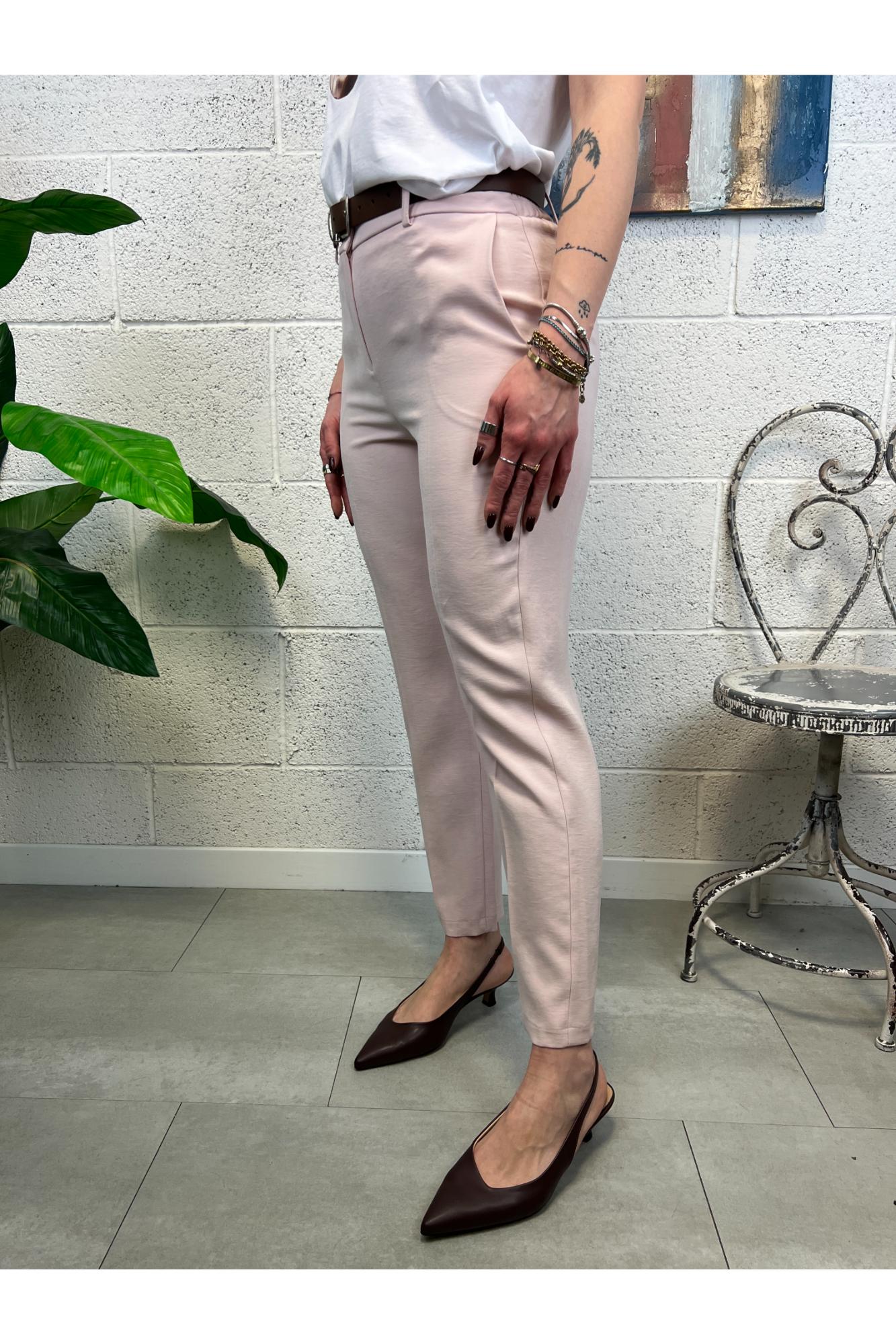 MOTEL Pantalone slim Motel Rosa