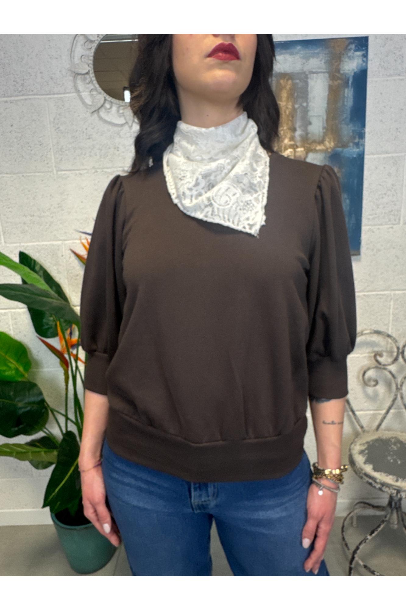 MOTEL Felpa con foulard Motel Moro