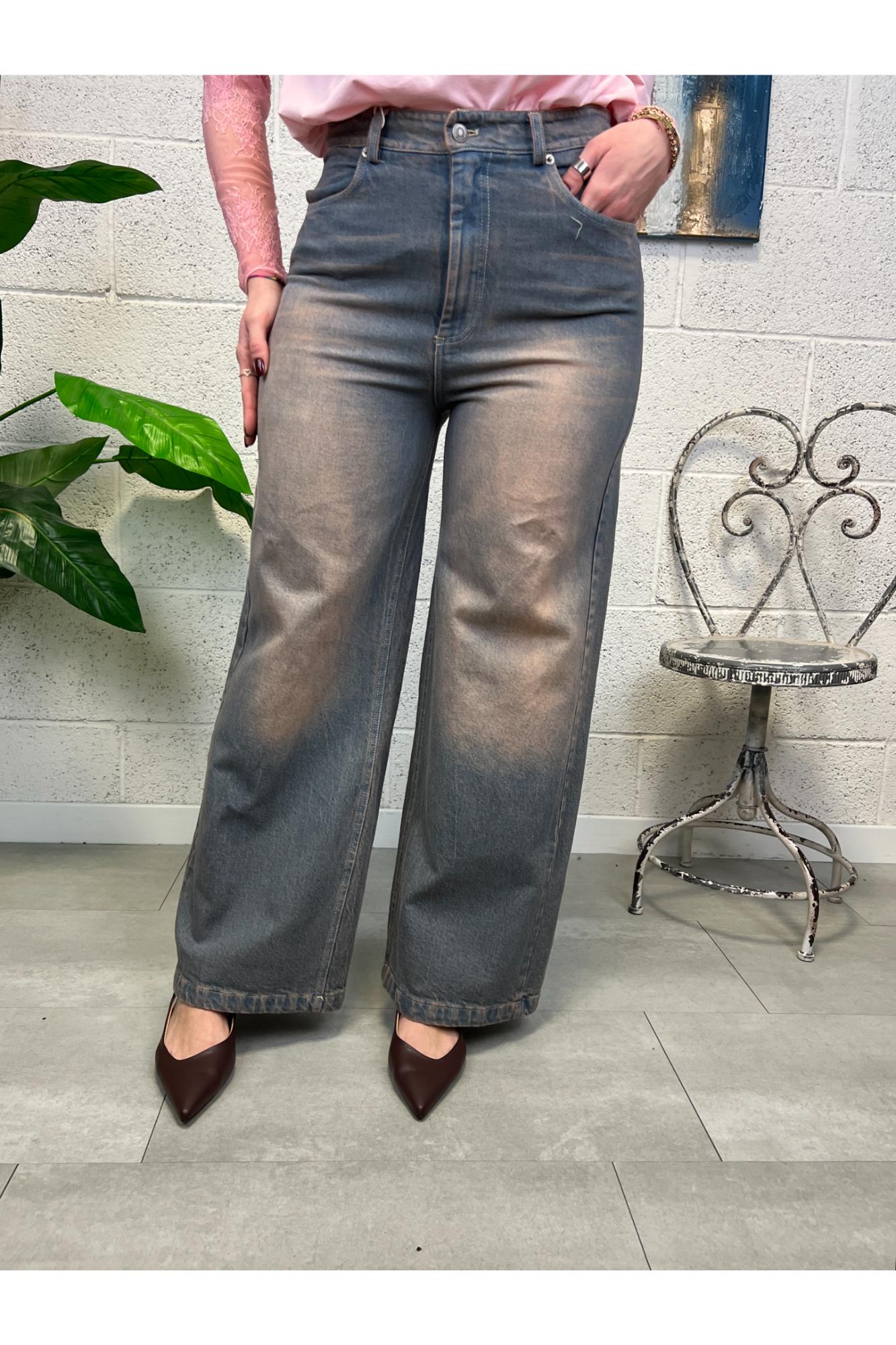 MOTEL Jeans palazzo al the Motel Salmone