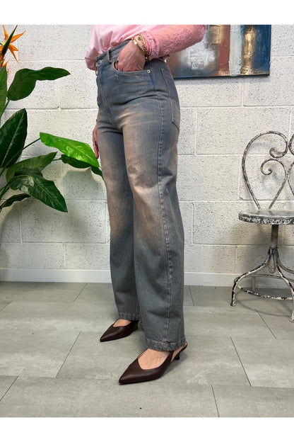 MOTEL Jeans palazzo al the Motel Salmone