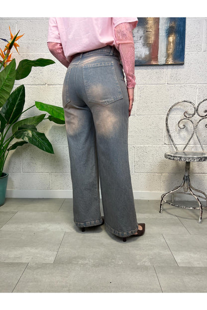 MOTEL Jeans palazzo al the Motel Salmone