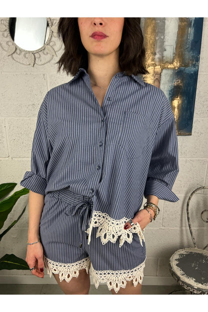 Completo camicia e shorts Motel