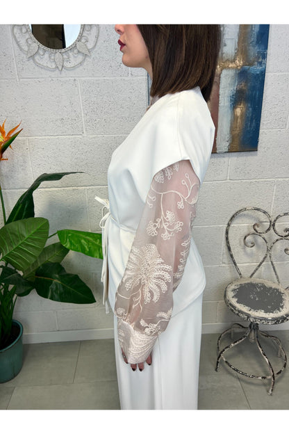 PHILIA LOFT Gilet con cintina Philia loft Latte