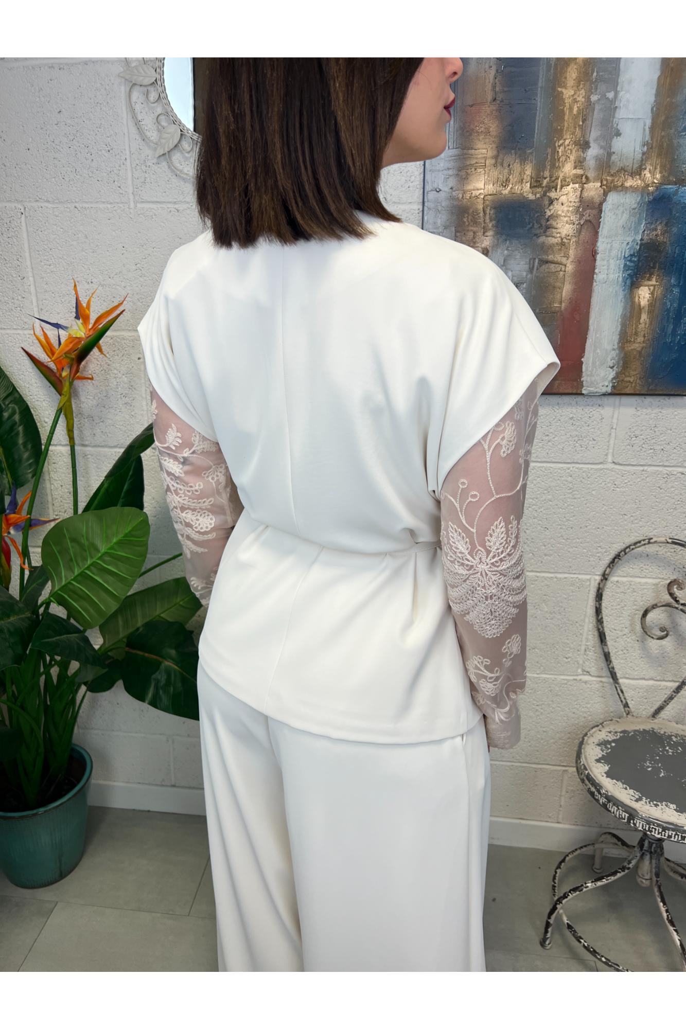 PHILIA LOFT Gilet con cintina Philia loft Latte