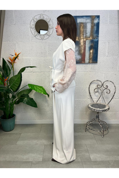 PHILIA LOFT Gilet con cintina Philia loft Latte