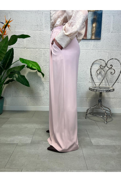 PHILIA LOFT Pantalone palazzo Philia loft Cipria