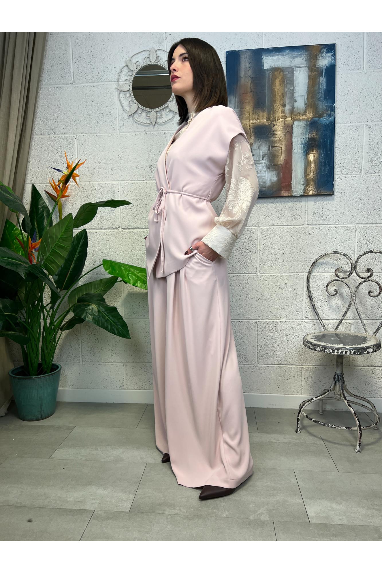 PHILIA LOFT Pantalone palazzo Philia loft Cipria