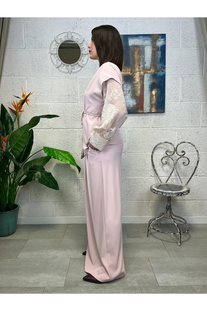 PHILIA LOFT Pantalone palazzo Philia loft Cipria