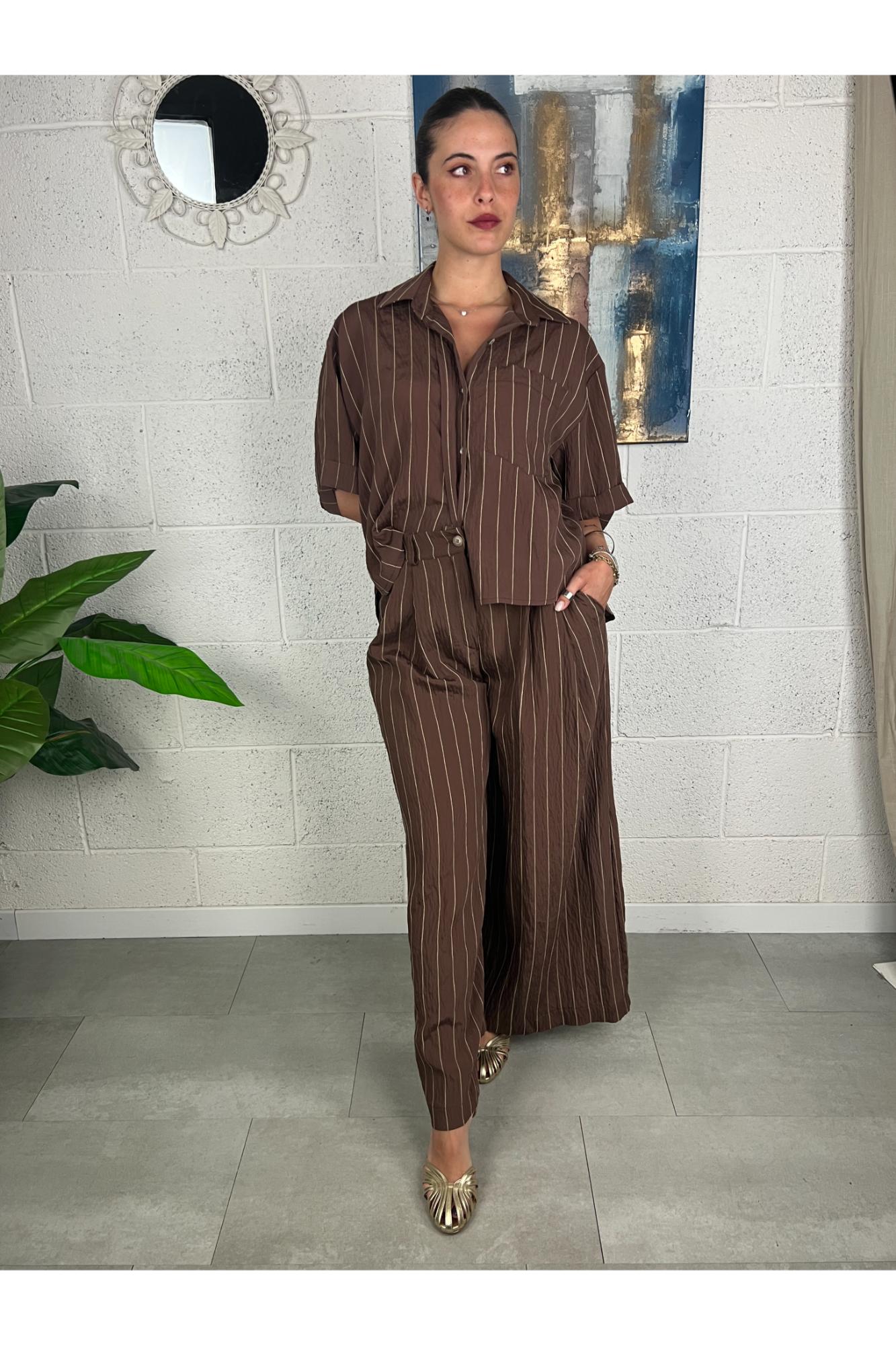 PHILIA LOFT Camicia rigata Philia Moro