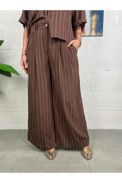 PHILIA LOFT Pantalone gessato Philia Moro
