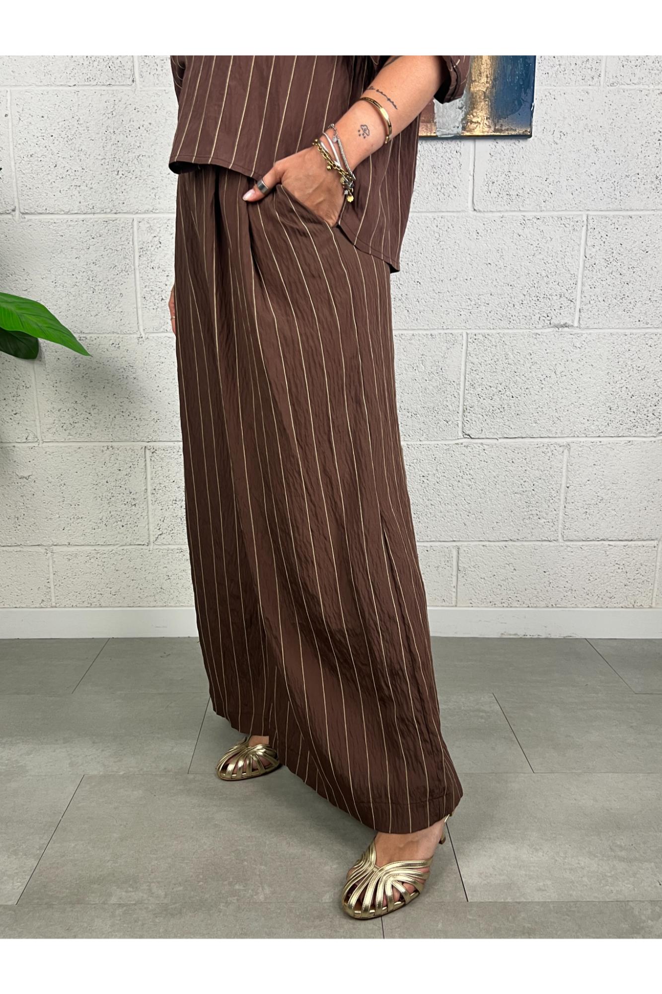 PHILIA LOFT Pantalone gessato Philia Moro