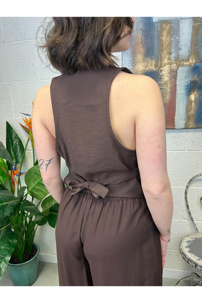 PHILIA LOFT Gilet scollato Philia loft Moka