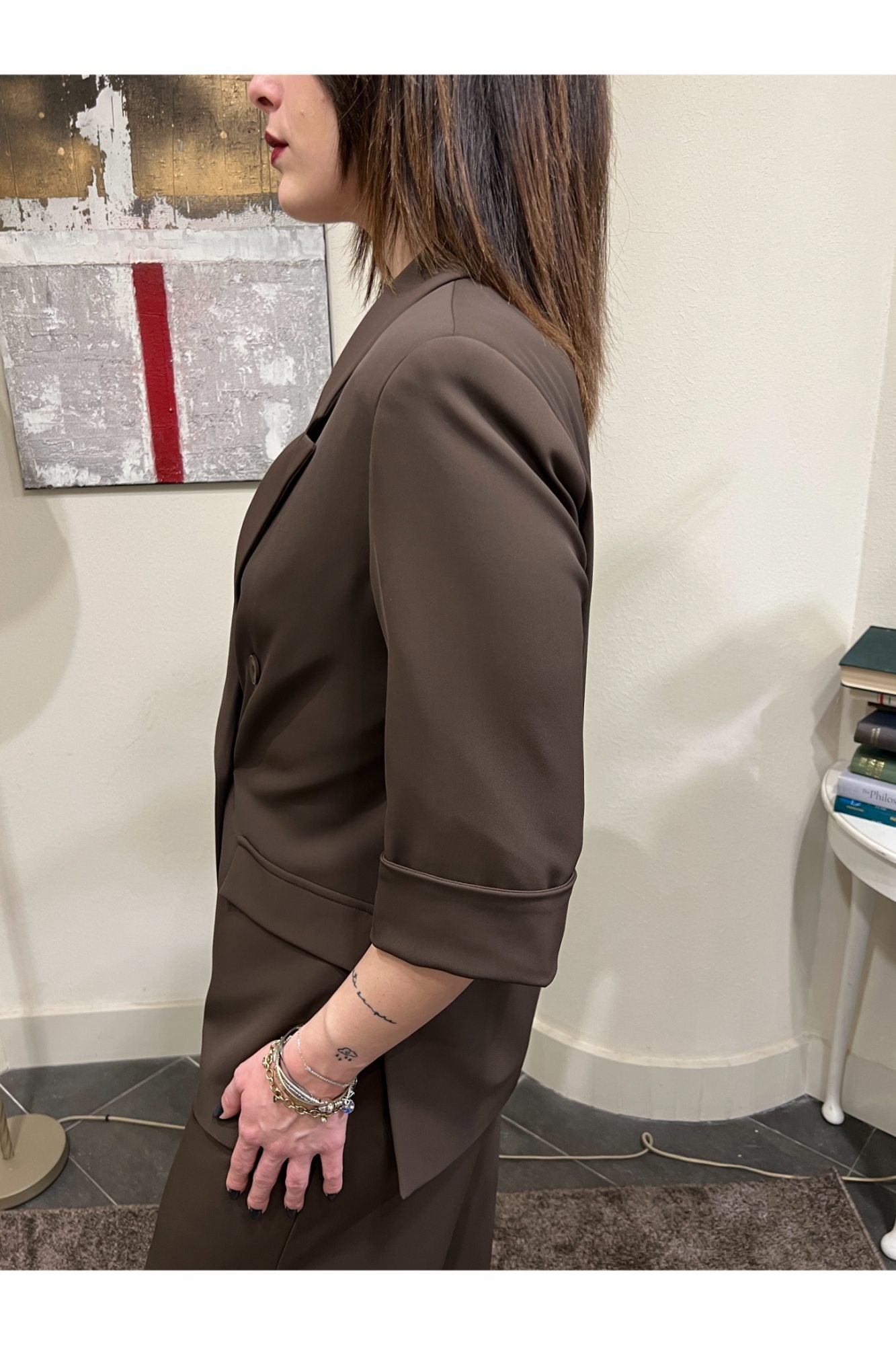 PHILIA LOFT Giacca manica 3/4 Philia loft Moro