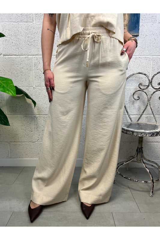 PHILIA LOFT Pantalone con elastico Phili loft Burro