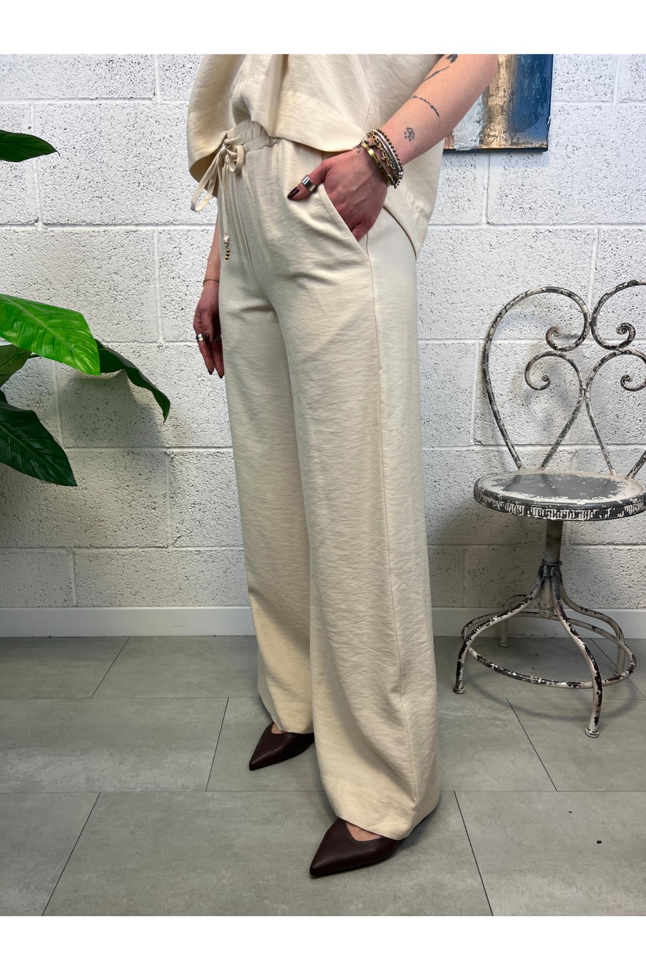 PHILIA LOFT Pantalone con elastico Phili loft Burro
